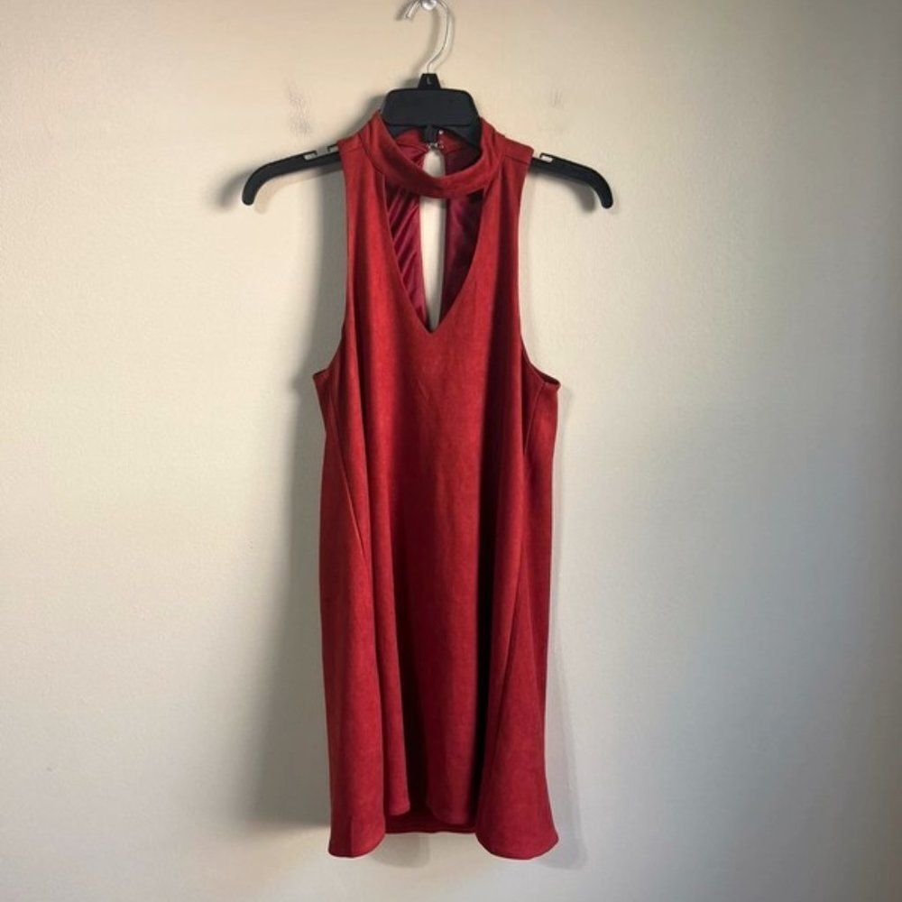 Olivaceous small burgundy dress
